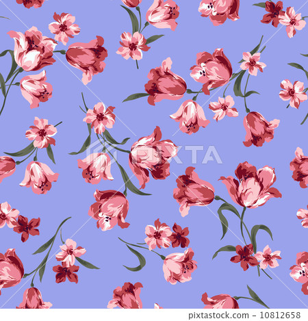 Seamless flower pattern Seamless flower pattern 10812658