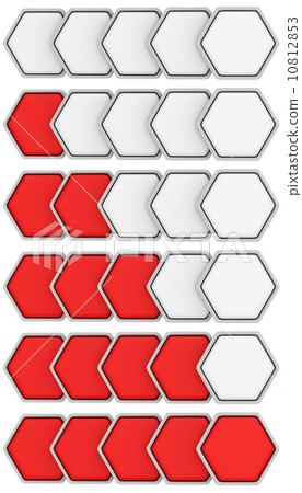 Hexagon rating set 10812853