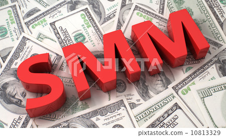 SMM on the dollar background 10813329