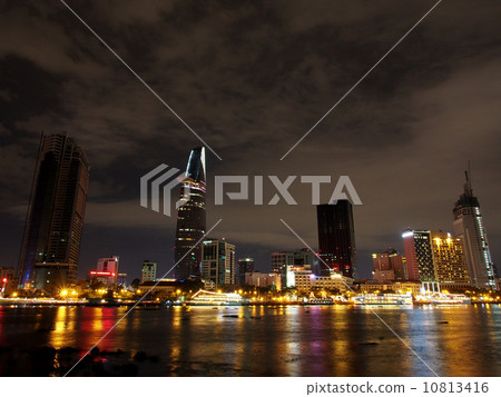 Vietnam Ho Chi Minh City Night view 10813416
