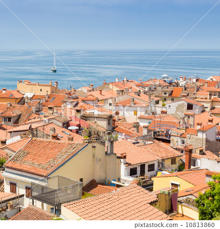 Picturesque old town Piran, Slovenia. 10813860