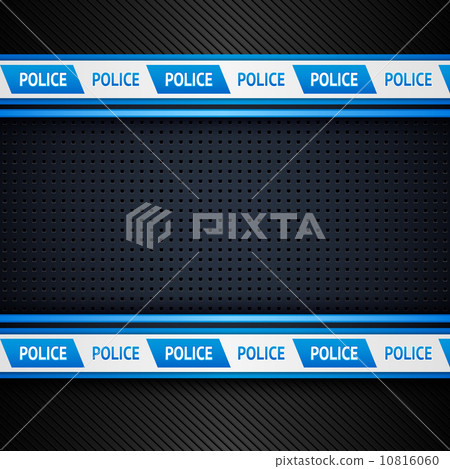 Metallic perforated sheet, police background Metallic perforated sheet, police background 10816060