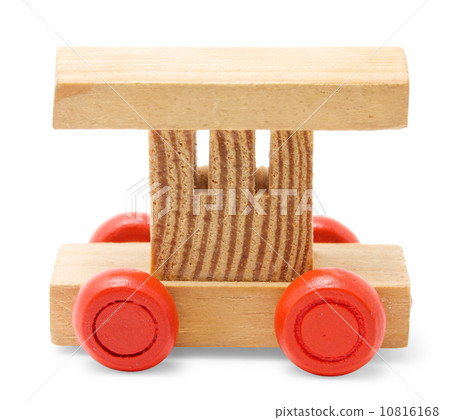 wooden railroad car toy 10816168