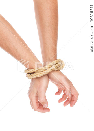 The man hands bound with a rope. Limitation of actions. 10816731