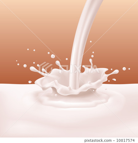 Yoghurt pouring with splashes Yoghurt pouring with splashes 10817574