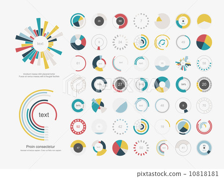 Infographic Elements.Pie chart set icon. Infographic Elements.Pie chart set icon. 10818181