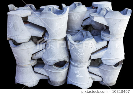 Stack of cement stove Stack of cement stove 10818407