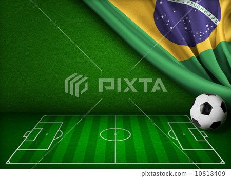 Soccer world cup in Brazil concept background 10818409
