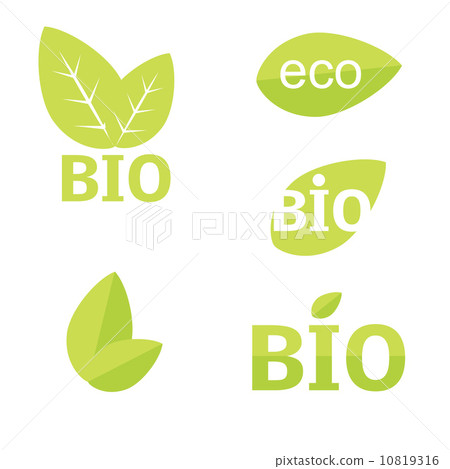 Ecology, organic icon set. Eco-icons 10819316