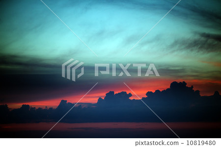 Multicolor sunset sky summer sea Multicolor sunset sky summer sea 10819480