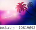 Paradise Island-Palm Tree Sunset  10819692