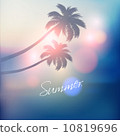 Paradise Island-Palm Tree Sunset  10819696