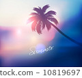 Paradise Island-Palm Tree Sunset  10819697