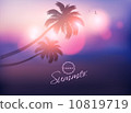 Paradise Island-Palm Tree Sunset  10819719