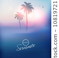 Paradise Island-Palm Tree Sunset  10819721