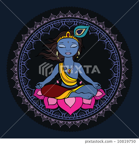 Hindu God Krishna. Hindu God Krishna. 10819750