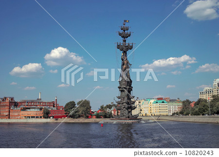 Monument to Peter the Great in Moscow. 10820243