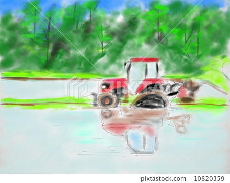 拖拉機的插圖 10820359
