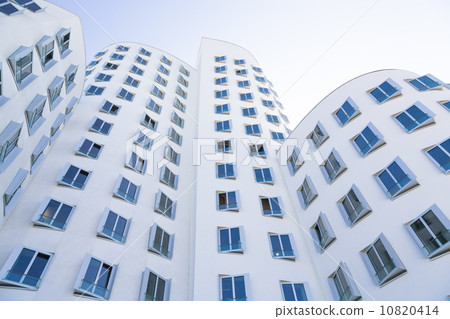 white house with blue windows, modern architecture white house with blue windows, modern architecture 10820414