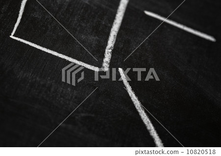 abstract chart or scheme on blackboard abstract chart or scheme on blackboard 10820518