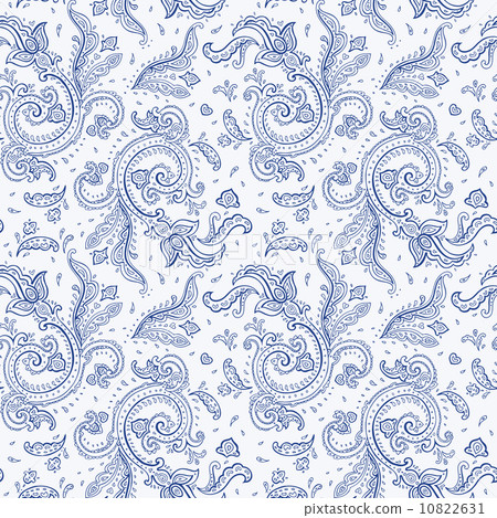 Seamless Paisley background. Seamless Paisley background. 10822631