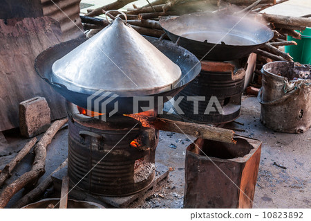 Cooking dessert in steamboiler 10823892
