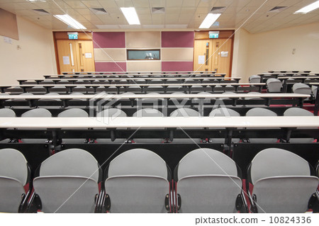 Empty hall for presentation with grey armchairs Empty hall for presentation with grey armchairs 10824336