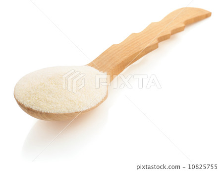 semolina in spoon on white semolina in spoon on white 10825755