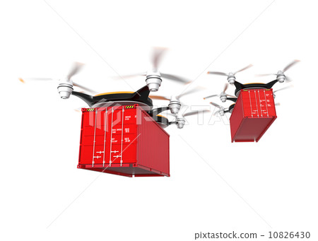 Drone capable of delivering containers 10826430