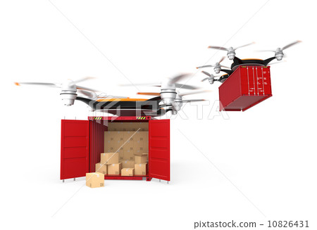 Drone capable of delivering containers Drone capable of delivering containers 10826431