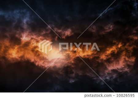 Dark colorful stormy cloudy sky background photo Dark colorful stormy cloudy sky background photo 10826595