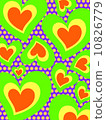 Background Abstract psychedelic heart 10826779
