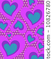 Background Abstract psychedelic heart 10826780