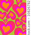 Background Abstract psychedelic heart 10826782