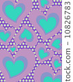 Background Abstract psychedelic heart 10826783