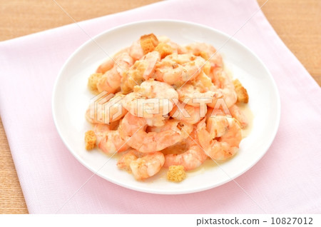 Easy shrimp. (Fried shrimp with mayonnaise sauce) Easy shrimp. (Fried shrimp with mayonnaise sauce) 10827012