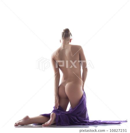 Young languid model posing back to camera 10827231