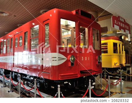 Marunouchi Line's Tokyo 300-type train (Edogawa-ku, Tokyo) that is exhibited at the subway museum Marunouchi Line's Tokyo 300-type train (Edogawa-ku, Tokyo) that is exhibited at the subway museum 10828332