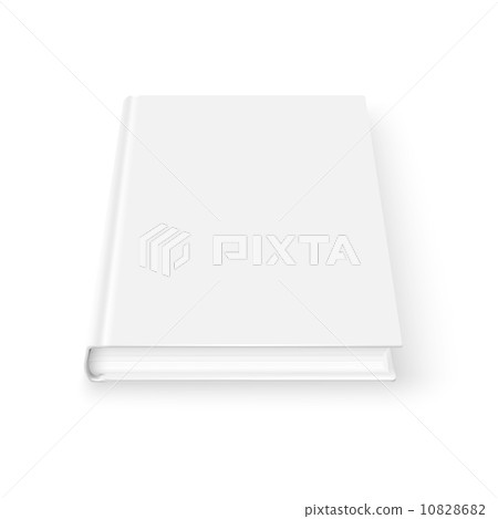 Blank book template. 10828682
