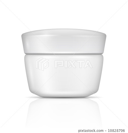 White body cream can with lid. 10828706