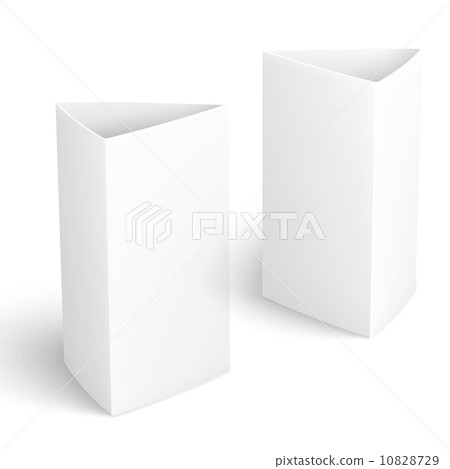 Blank paper vertical triangle cards. Blank paper vertical triangle cards. 10828729