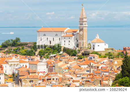 Picturesque old town Piran, Slovenia. 10829024