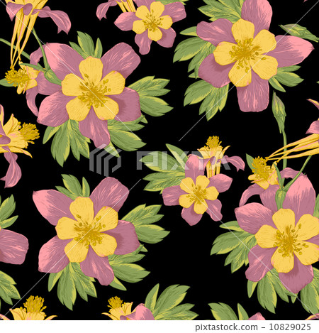 Elegance Seamless flowers background 10829025