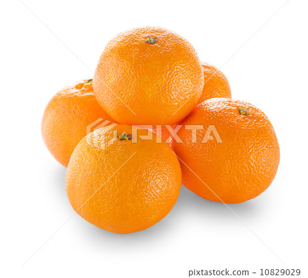 Tangerines isolated on white background 10829029
