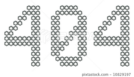 404 error code maked of screw nuts 404 error code maked of screw nuts 10829197