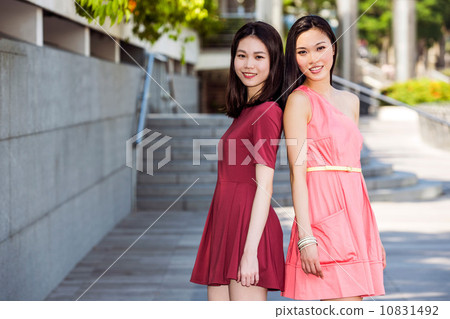 Young asian female shoppers Young asian female shoppers 10831492