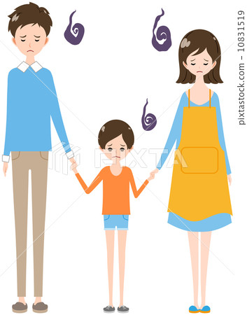 Families hold hands down Families hold hands down 10831519
