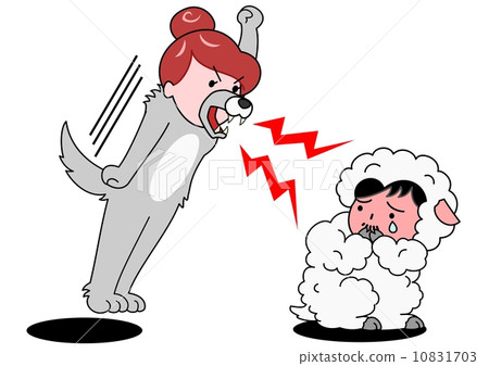 Wolf and sheep 10831703