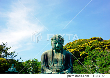 偉大的佛陀遙遠的視圖鎌倉 10831832