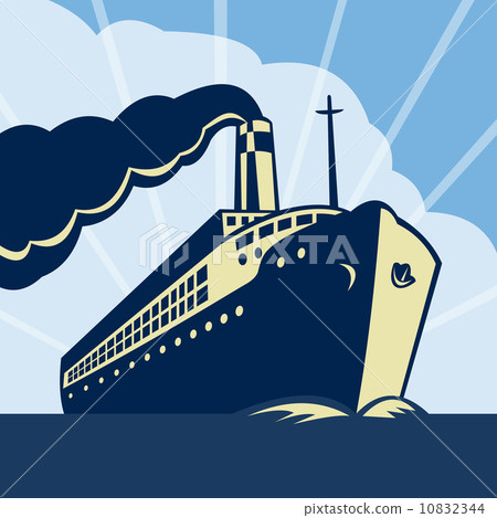 Ocean liner passenger boat ship 10832344